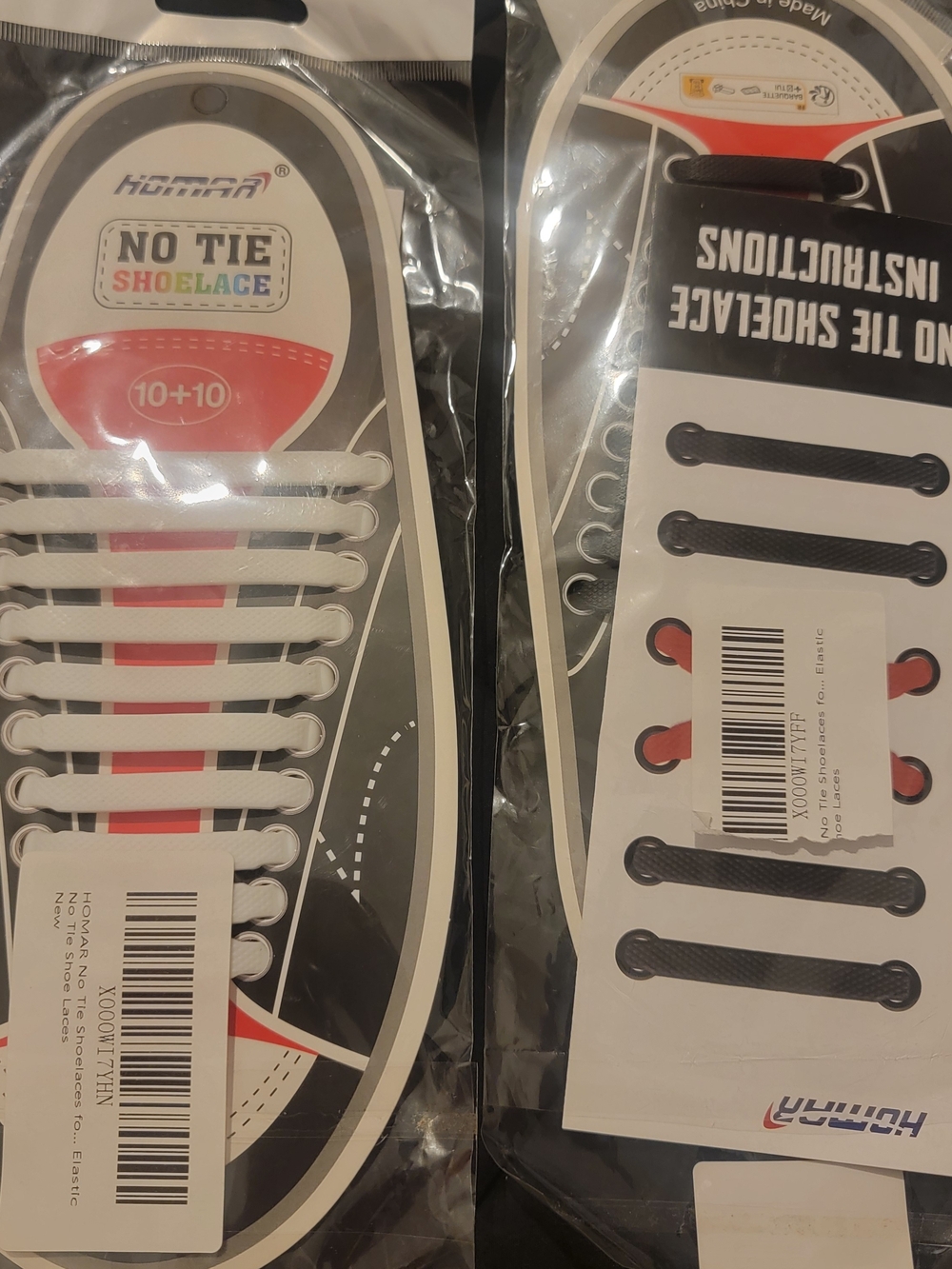 No Tie Shoelace Elastic Replacement Laces - White (Pack)